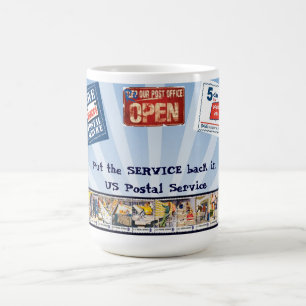 Taza De Café Ponga el servicio detrás en USPS