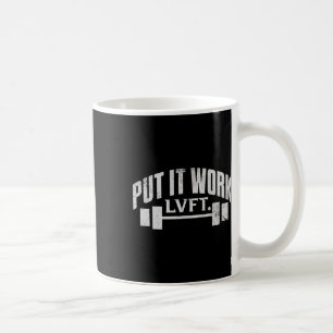 Taza De Café Ponga En Funcionamiento Lvft Gym Bodybuilding Leva