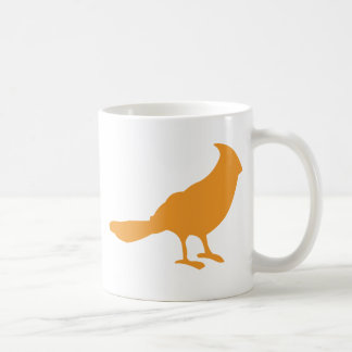 Taza De Café Ponga un pájaro en él (el naranja)