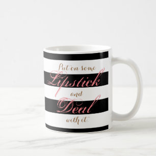 Taza De Café Ponga un poco de lápiz labial y trate de él la