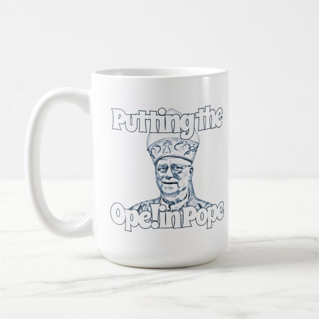 Taza De Café ¡Poniendo la opción! en el Papa (Izquierda)