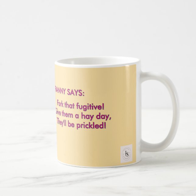 Taza De Café ¡Ponle Una Horquilla! Serie Fuchsia (Derecha)