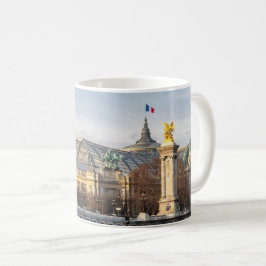 Taza De Café Pont Alexandre III y Grand Palais a hora de oro