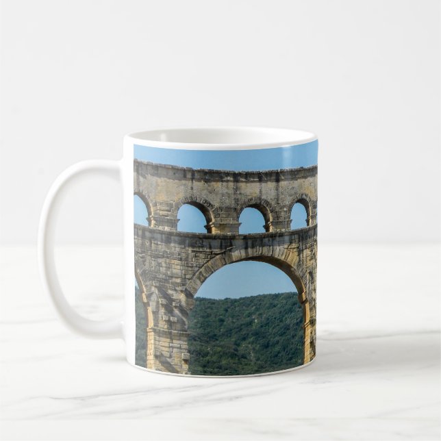 Taza De Café Pont du Gard, Francia - Classic Mug (Izquierda)