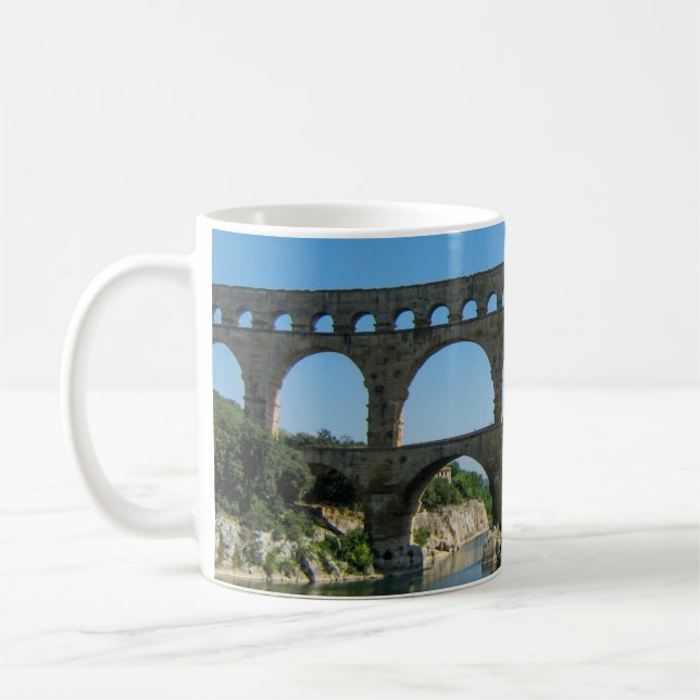 Taza De Café Pont du Gard, Francia - Classic Mug (Izquierda)