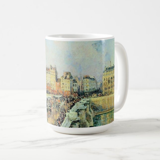 Taza De Café Pont Neuf, Tarde, Sunlight Camille Pissarro (Anverso derecho)