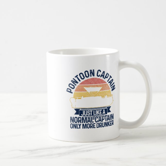 Taza De Café Pontoon Boat Funny Gift (Derecha)