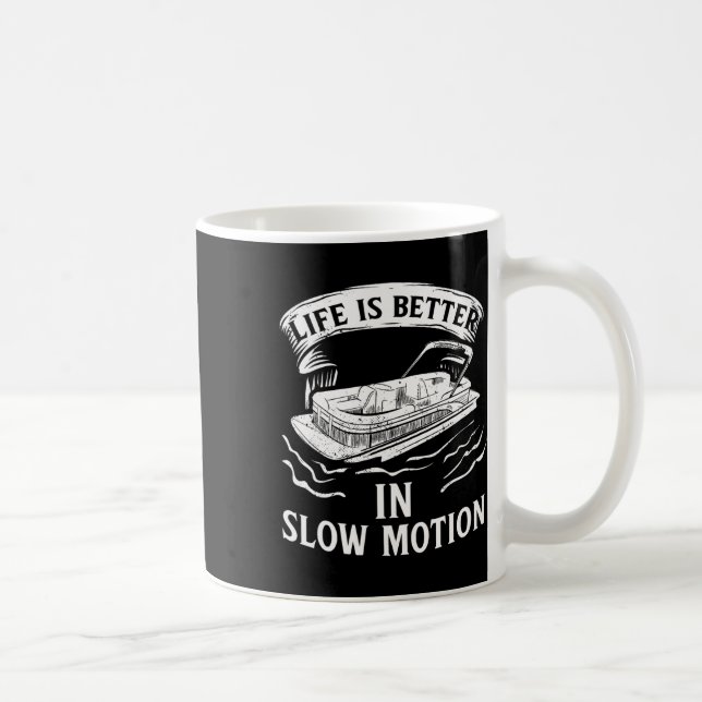 Taza De Café Pontoon Pontooning Toon Pantoon Pontoon Bote Lake (Derecha)