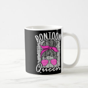 Taza De Café Pontoon Queen Lake Life Mateo Vacaciones familiare
