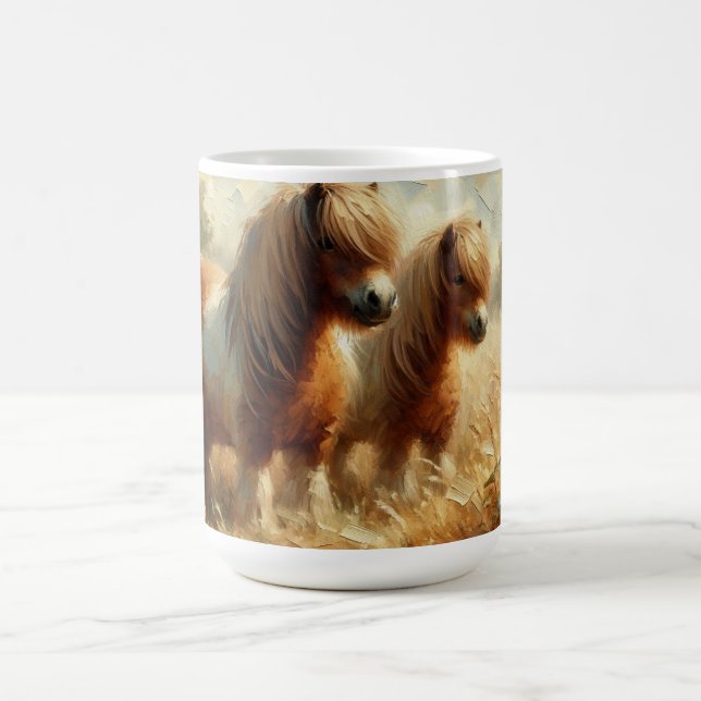 Taza De Café Pony de Shetland (Café Mug No4) Conjunto de seis S (Centro)