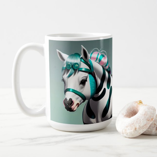 Taza De Café Pony Espiritual Cute 3d 7 (Con donut)