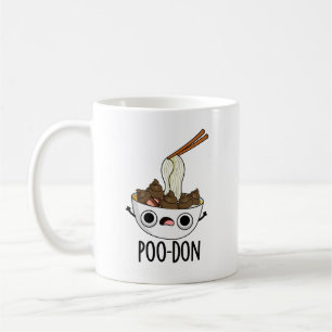 Taza De Café Poo-don Funny Udon Pun