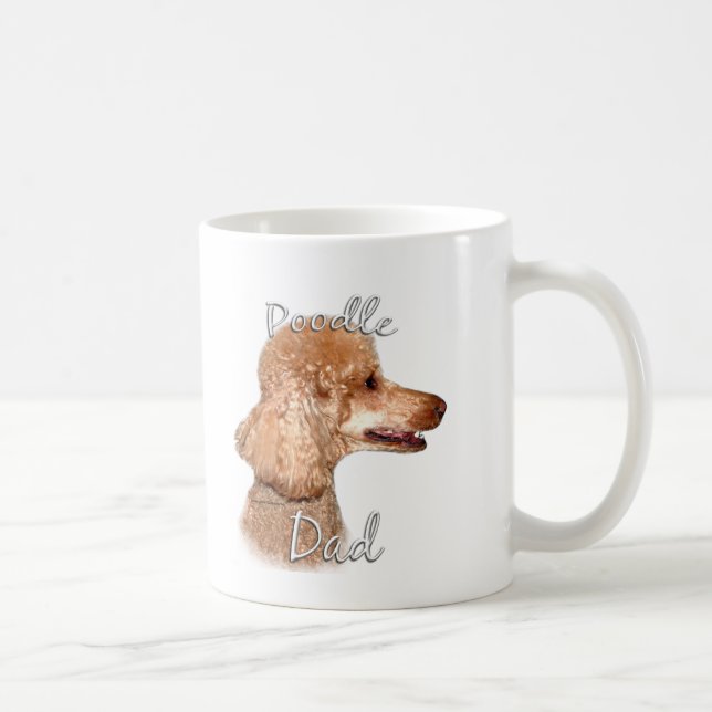Taza De Café Poodle (albaricoque) Papá 2 (Derecha)