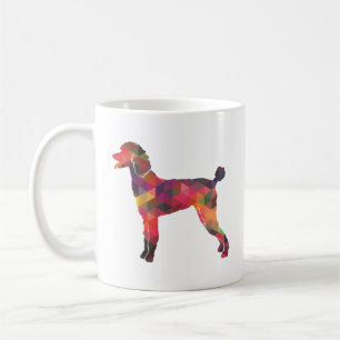 Taza De Café Poodle Geo Silhouette Multi