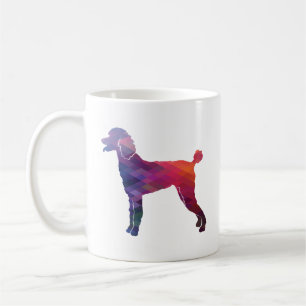 Taza De Café Poodle Geo Silhouette Purple