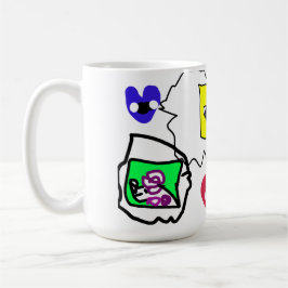 Taza De Café Poodle heart 