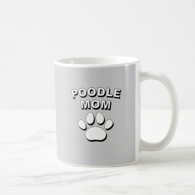 Taza De Café Poodle Mom (Derecha)