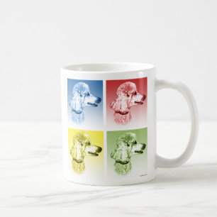 Taza De Café Poodle Pop Art