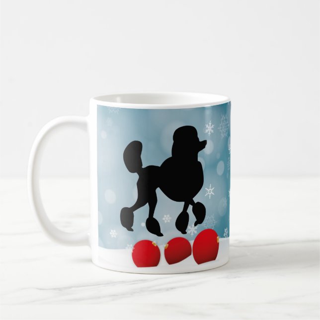 Taza De Café Poodle Winter (Izquierda)
