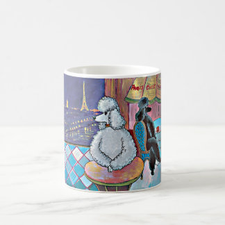 Taza De Café Poodles de arte impresionista Paris Cafe Mug Cup