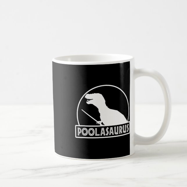 Taza De Café Poolasaurus jugador de billar dinosaurio snooker o (Derecha)