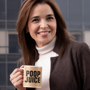 TAZA DE CAFÉ POOP JUICE FUNNY COFFEE MUGS