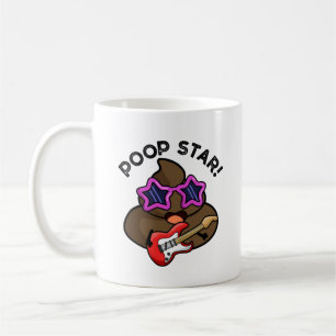 Taza De Café Poop Star Funny Pop Star Pun
