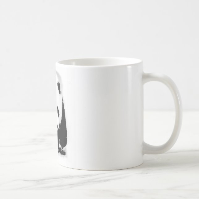 Taza De Café Pop Art Baby Panda (Derecha)