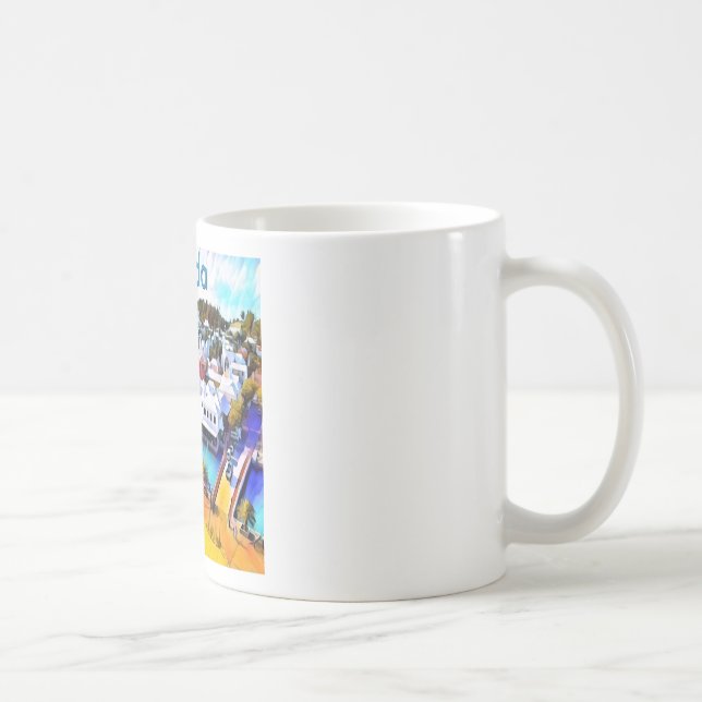 Taza De Café Pop Art Bermuda (Derecha)