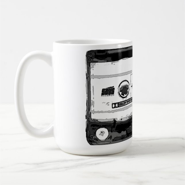 Taza De Café Pop Art Cassette Retro (Izquierda)