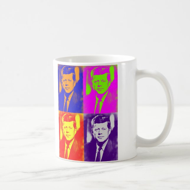 Taza De Café Pop Art Jack JFK John F. Kennedy (Derecha)