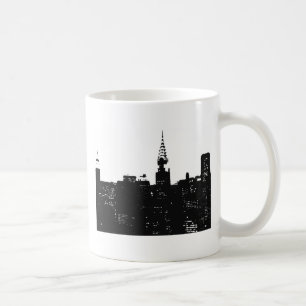 Taza De Café Pop Art New York Silhouette