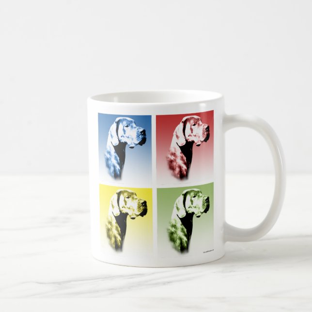 Taza De Café Pop de arte pop dane (natural) (Derecha)
