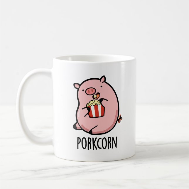 Taza De Café Popcorn Pun (Izquierda)