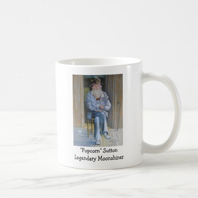 Taza De Café "Popcorn" Sutton Legendario Moonshiner (Derecha)