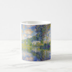 Taza De Café Poplares en el río Épte (por Claude Monet)