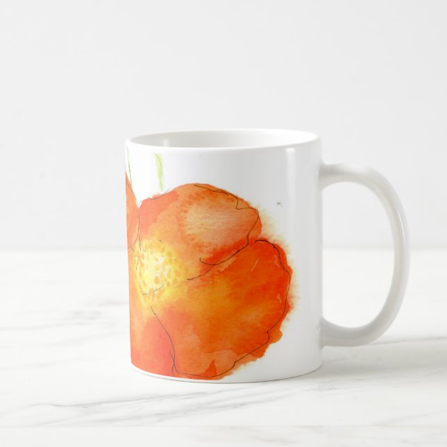 Taza De Café Poppies islandés Mug (Derecha)