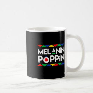 Taza De Café Poppin Black History Gira la historia negra africa