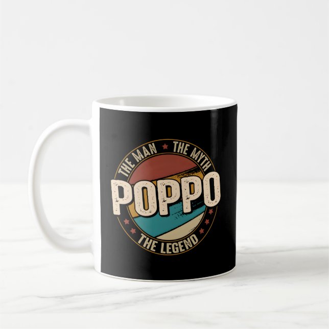 Taza De Café Poppo Mito Legend Fathers Day Poppo (Izquierda)