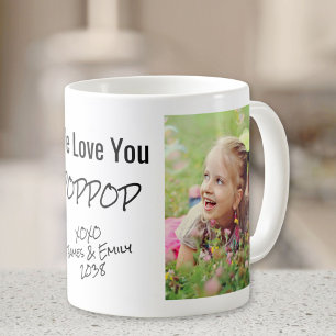 Taza De Café Poppop Te Ama Los Nombres Personalizados De Las Fo
