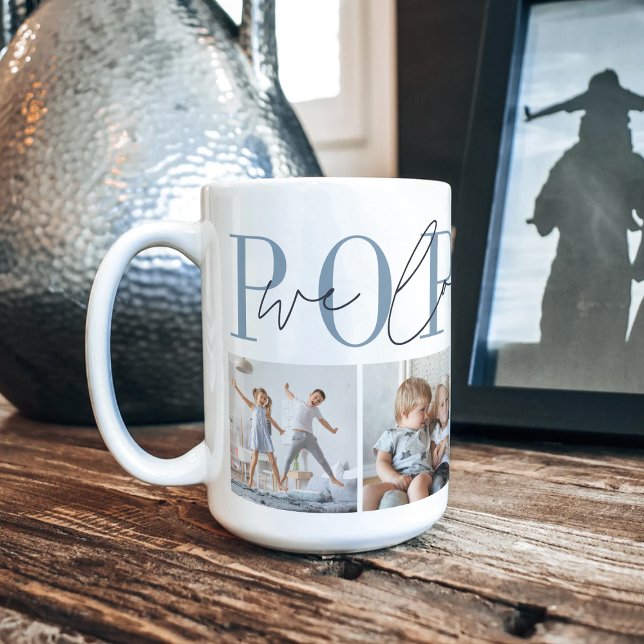 Taza De Café Poppop Te Queremos 4 Collages de fotos (Subido por el creador)