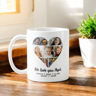 Taza De Café Pops We Love you Hearn Modern Collage de fotos
