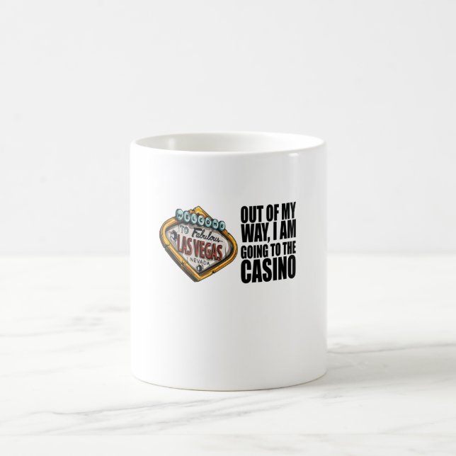 Taza De Café Póquer - Fuera de mi camino, voy al Casino (Centro)