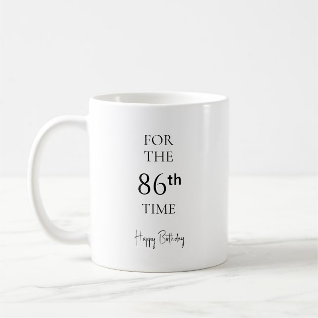 Taza De Café Por 86.ª vez feliz cumpleaños (Izquierda)