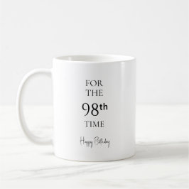 Taza De Café Por 98.ª vez feliz cumpleaños