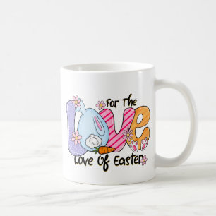Taza De Café Por amor a la Pascua - Conejito y Huevos