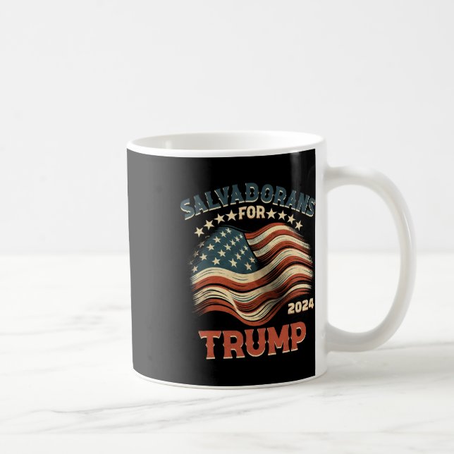 Taza De Café Por Bandera De Trump 2024 En Estados Unidos (Derecha)