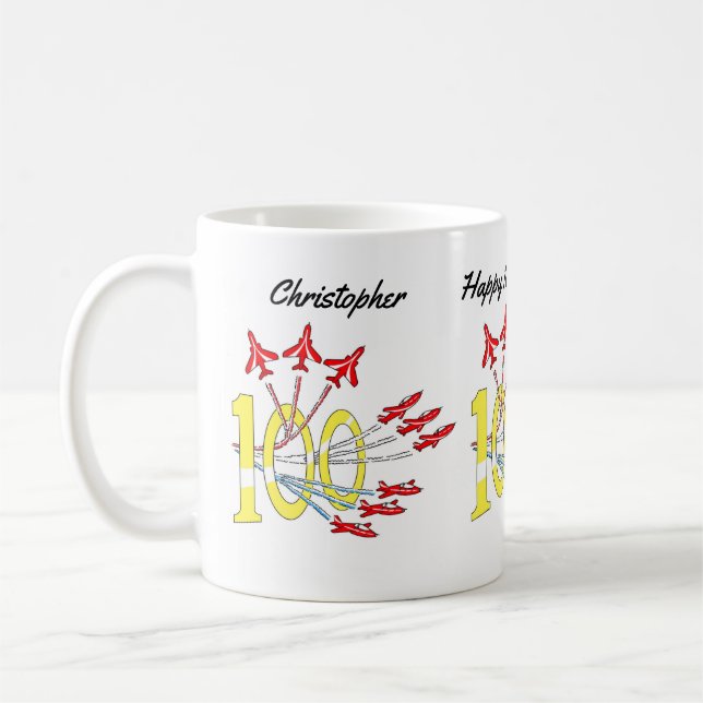 Taza de café por el 100 cumpleaños de Red Jet Plan (Izquierda)