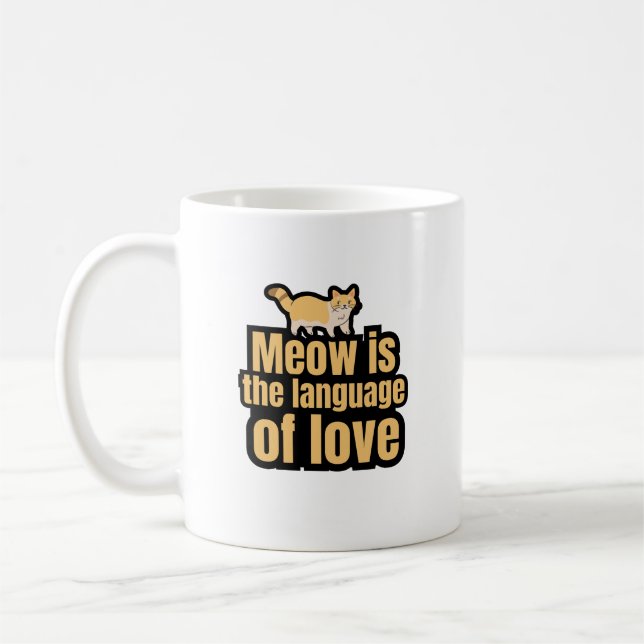 Taza De Café Por el amor a los gatos (Izquierda)