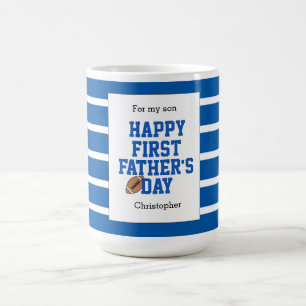 Taza De Café Por el Día del Primer Padre de mi hijo, el Fútbol 